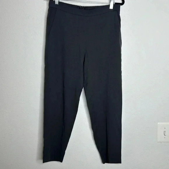 Eileen Fisher NWT woven tencel grain side zipper slim pants Petite Medium - Picture 1 of 5